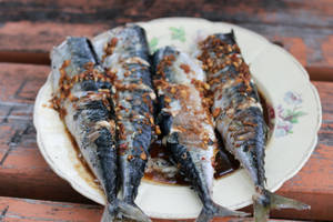 Grilled Headless Herrings Wallpaper