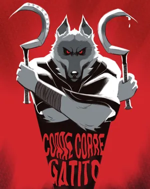 Grim Reaper Wolf Red Background Wallpaper