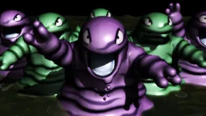 Grimer Exploring Wild Environment. Wallpaper