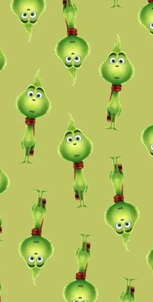 Grinch Pattern Wallpaper Wallpaper