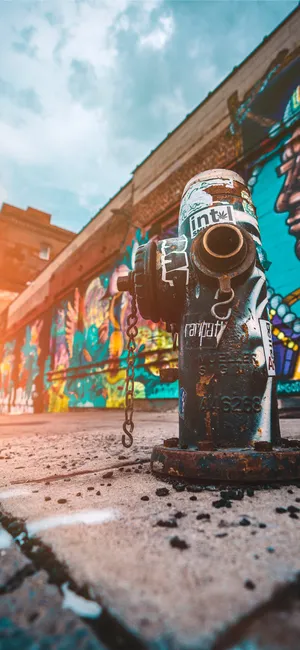 Gritty Fire Hydrant Wallpaper