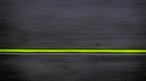 Gritty Green Line Wallpaper