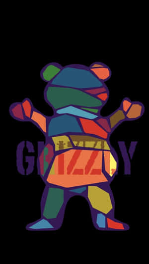 Grizzly Griptape Colorful Bear Logo Wallpaper