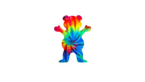 Grizzly Griptape Tie Dye Bear Wallpaper