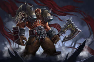 Grom Hellscream, The Indomitable Warrior King Of Warcraft Wallpaper