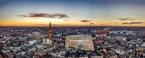 Groningen Cityscapeat Dusk Wallpaper