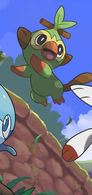 Grookey Jumping Adventure Wallpaper