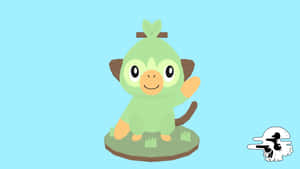 Grookey Pokemon Cute Illustration Wallpaper