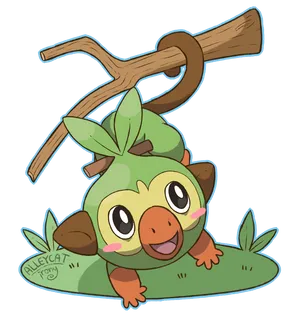 Grookey Pokemon Illustration Wallpaper