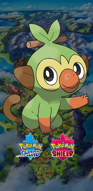 Grookey Pokemon Sword Shield Promotional Art Wallpaper