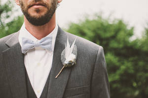 Groom Gray Suit Wallpaper