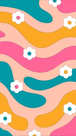 Groovy_ Flower_ Waves_ Pattern.jpg Wallpaper
