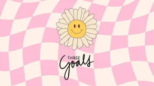 Groovy Smiling Daisy Chase Goals Wallpaper