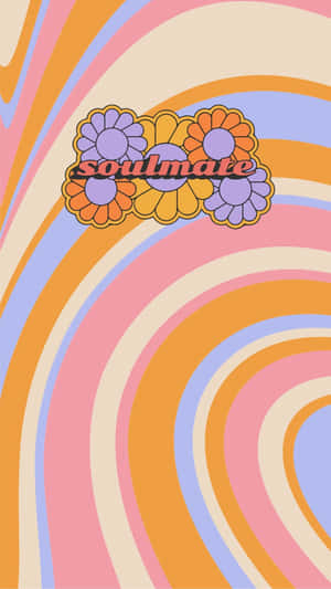 Groovy Soulmate Floral Art Wallpaper