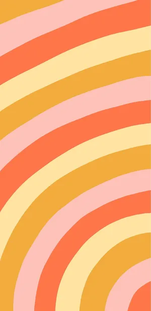 Groovy Warm Tone Waves Wallpaper