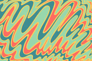 Groovy Waves Aesthetic Background Wallpaper