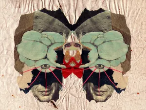 Grotesque Collage Wallpaper