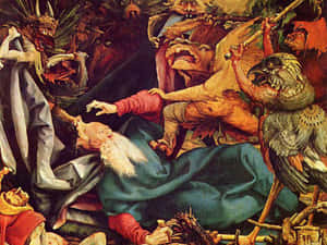 Grotesque Painting Wallpaper