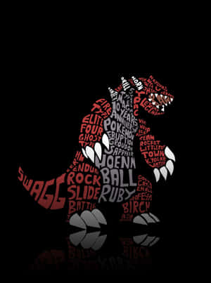 Groudon Word Art Wallpaper