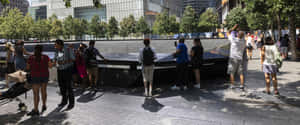 Ground Zero Memorial Visitors Wallpaper