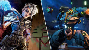Group Of Borderlands Characters Ready For Action Wallpaper