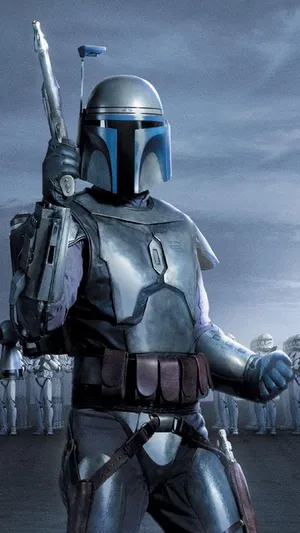 Group Of Fierce Bounty Hunters Ready For Action Wallpaper