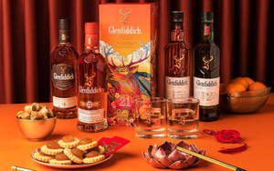 Group Of Glenfiddich Whiskies Wallpaper