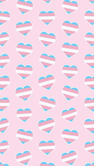 Group Of Hearts Trans Phone Wallpaper