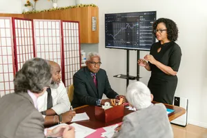 Group Office Discussion Wallpaper