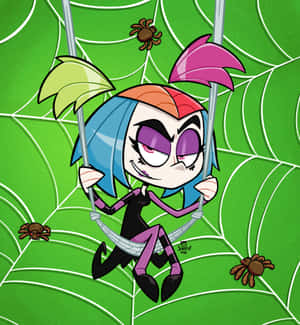 Growing Up Creepie Spiders Wallpaper