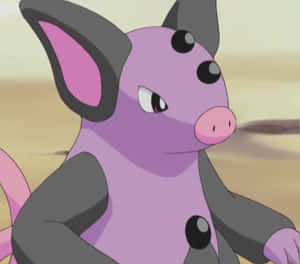 Grumpig On Dirt Pathway Wallpaper