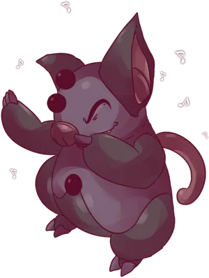 Grumpig - The Psychic Pokemon In Black Wallpaper