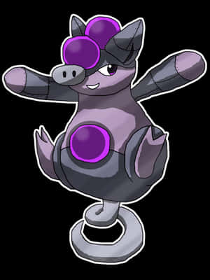 Grumpig With Purple Pearls Wallpaper