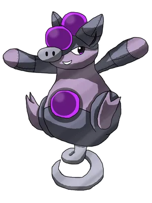 Grumpig With Purple Pearls Wallpaper