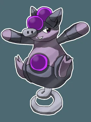 Grumpig With Spring-like Tail Wallpaper