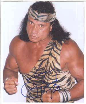 Grumpy Wrestler Jimmy Snuka Wallpaper