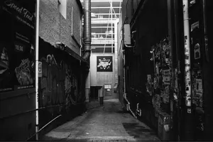 Grunge_ Alleyway_ Night_ Scene Wallpaper