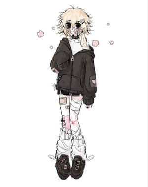 Grunge Cartoon Black White Bruises Wallpaper