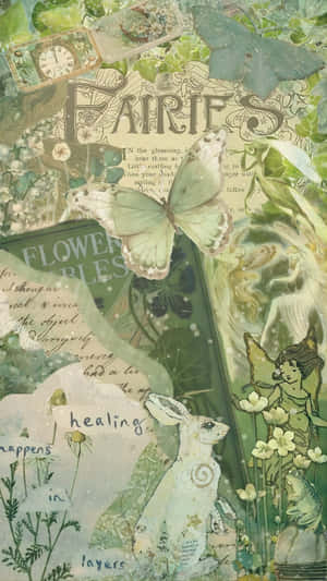 Grunge Fairycore Collage Wallpaper