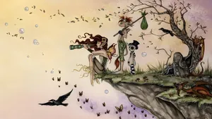 Grunge Fairycore Dreamscape Wallpaper