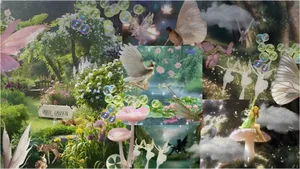 Grunge Fairycore Dreamscape Wallpaper