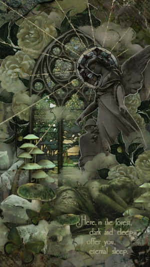 Grunge Fairycore Forest Dream Wallpaper