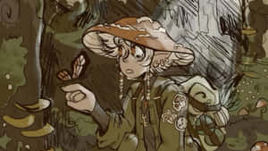 Grunge Fairycore Forest Explorer Wallpaper