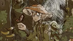 Grunge Fairycore Forest Explorer Wallpaper