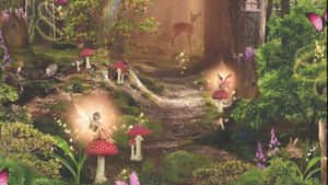 Grunge Fairycore Forest Wallpaper