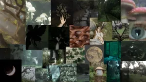 Grunge Fairycore Moodboard Wallpaper