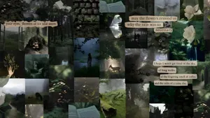 Grunge Fairycore Moodboard Wallpaper