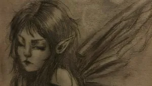 Grunge Fairycore Sketch Wallpaper