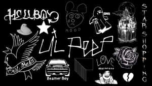 Grunge Goth Aesthetic Symbols Wallpaper