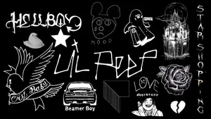 Grunge Goth Aesthetic Symbols Wallpaper